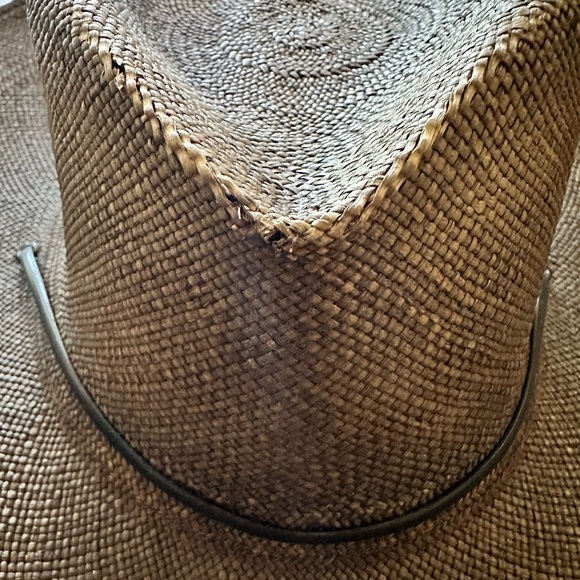 CLYDE Black straw Havana Hat - Moderate to heavy fading throughout - Picture 8 of 9